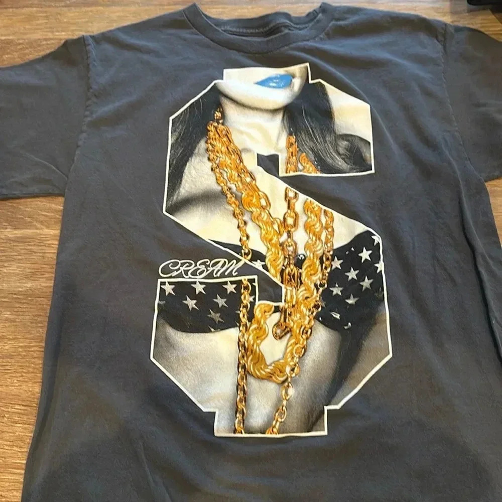 Hybrid Tees Brand “S Cream” Shirt Size Large